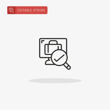 Bilgisayar simgesi vektörü. Sunum için bilgisayar simgesi.