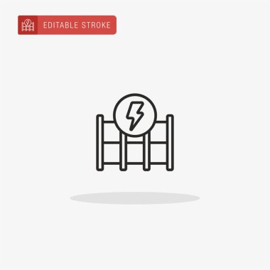 Çit simgesi vektörü. Sunum için simge.