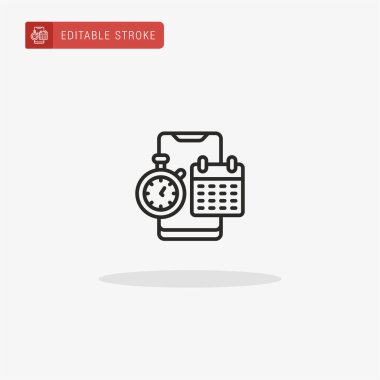 Mobil simge vektörü. Sunum için mobil simge.