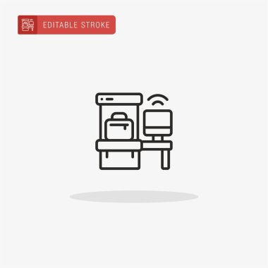 Tarayıcı simgesi vektörü. Sunum için tarayıcı simgesi.