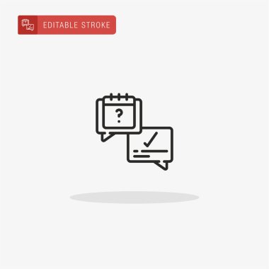 Konuşma baloncuğu ikon vektörü. Sunum için Konuşma Kabarcığı simgesi.