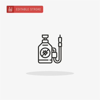 Böcek ilacı ikonu vektörü. Sunum için böcek ilacı simgesi.