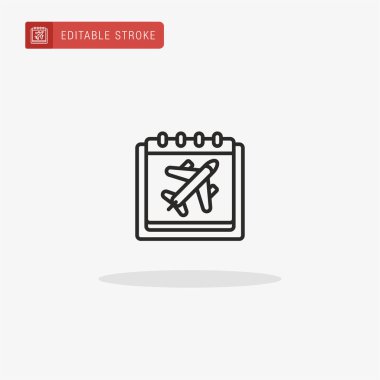 Takvim simgesi vektörü. Sunum için takvim simgesi.