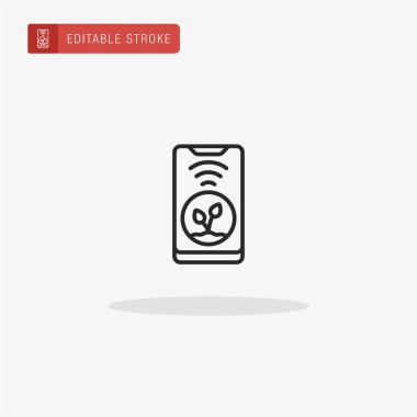 Telefon simgesi vektörü. Sunum için telefon simgesi.