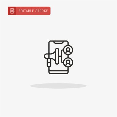 Mobil simge vektörü. Sunum için mobil simge.