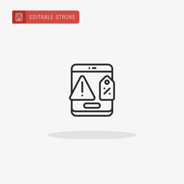 Mobil simge vektörü. Sunum için mobil simge.