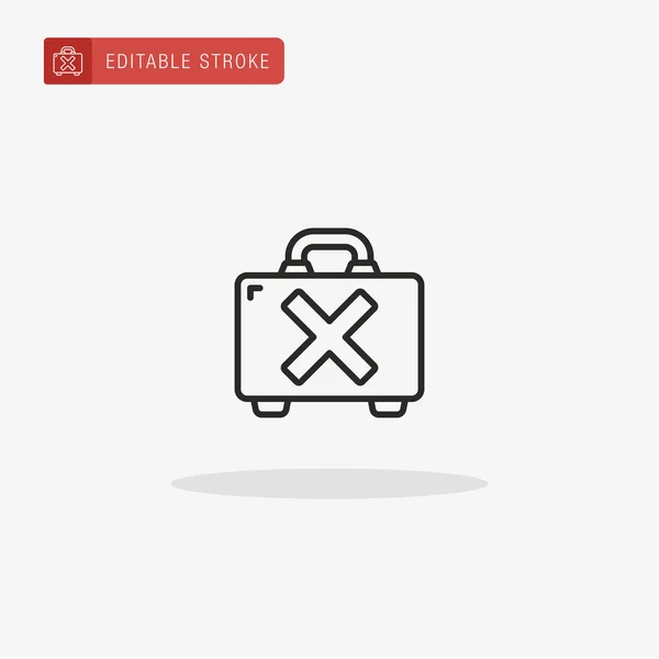 Suitcase Icon Vector Suitcase Icon Presentation — Stock Vector