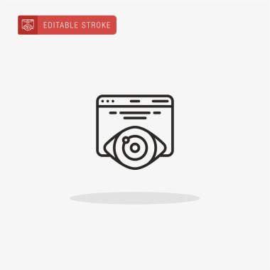 Tarayıcı simge vektörü. Sunum için tarayıcı simgesi.