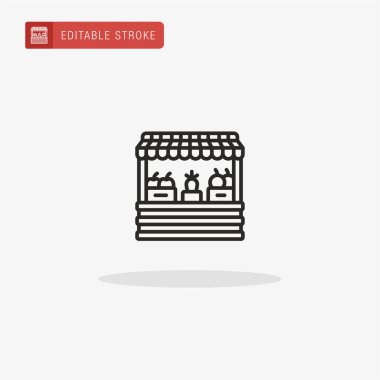 Simge vektörü dur. Sunum için simge.