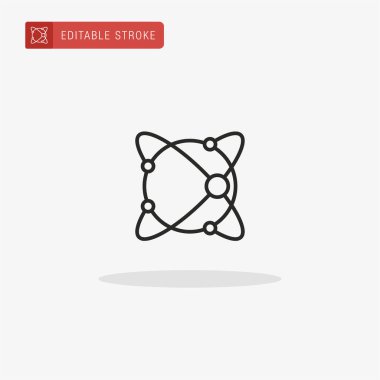 Bağlantı simgesi vektörü. Sunum için bağlantı simgesi.