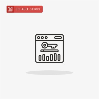 Web sitesi simge vektörü. Sunum için web sitesi simgesi.