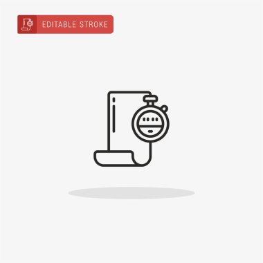 Sayfa simgesi vektörü. Sunum için sayfa simgesi.