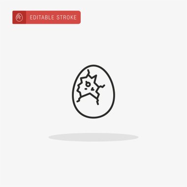 Chick ikon vektörü. Sunum için Chick simgesi.