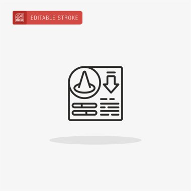 İstatistik simgesi vektörü. Sunum için istatistik simgesi.