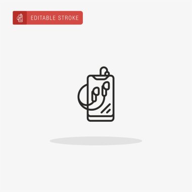 Mobil simge vektörü. Sunum için mobil simge.