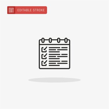 Simge vektörünü ayarla. Sunum için zamanlama simgesi.