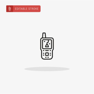 GPS simgesi vektörü. Sunum için GPS simgesi.