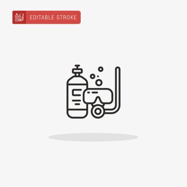 Şnorkel Vites simgesi vektörü. Sunum için Şnorkel Vites simgesi.