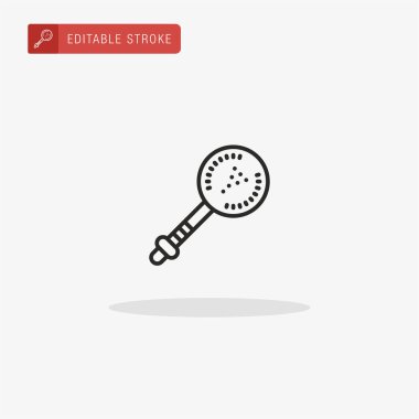 Süzgeç ikon vektörü. Sunum için süzgeç simgesi.