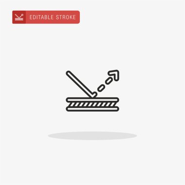 Yansıtıcı Kumaş ikon vektörü. Sunum için yansıtıcı Kumaş simgesi.