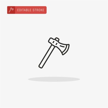 Axe simge vektörü. Sunum için balta simgesi.