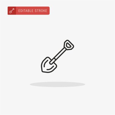 Maça simgesi vektörü. Sunum için maça simgesi.