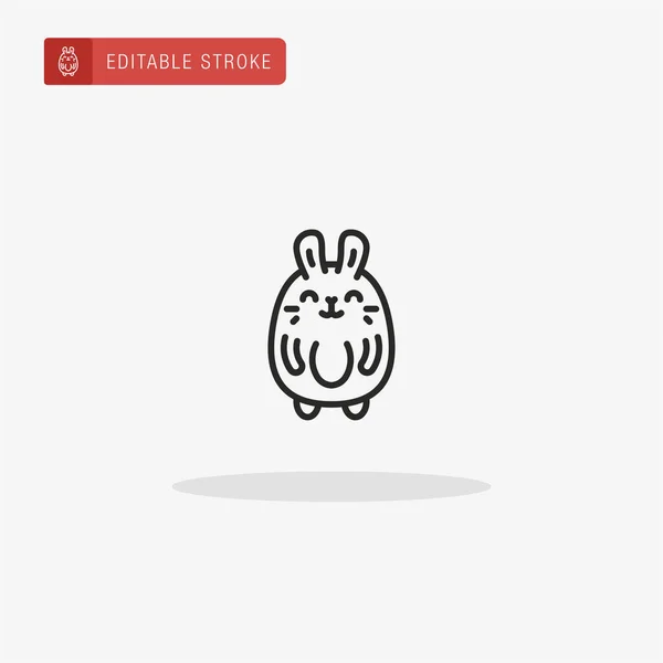 Kaninchen Symbolvektor Kaninchen Symbol Zur Präsentation — Stockvektor