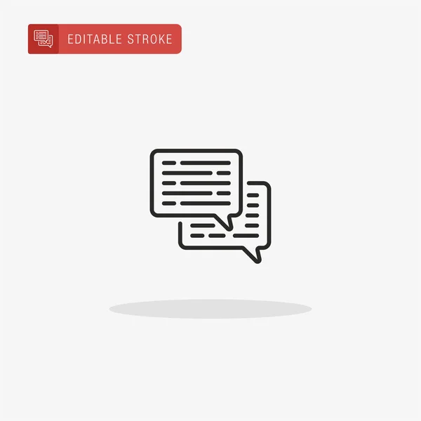 Speech Bubble Icoon Vector Speech Bubble Icoon Voor Presentatie — Stockvector