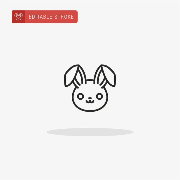 Kaninchen Symbolvektor Kaninchen Symbol Zur Präsentation — Stockvektor