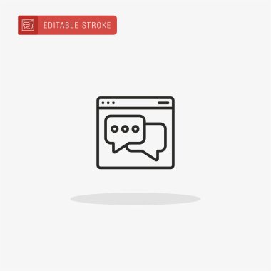 Tarayıcı simge vektörü. Sunum için tarayıcı simgesi.