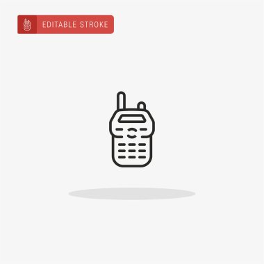 Telsiz Telsizi simge vektörü. Sunum için telsiz Talkies simgesi.