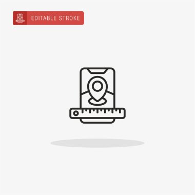 Mobil simge vektörü. Sunum için mobil simge.