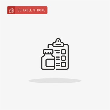 İlaç ikon vektörü. Sunum için hap simgesi.