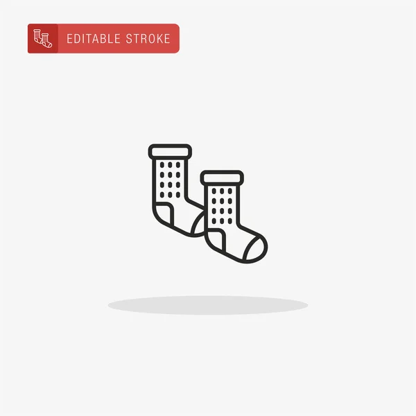 Çorap Ikon Vektörü Sunum Için Çorap Simgesi — Stok Vektör