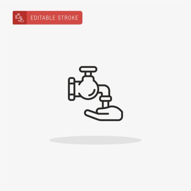 Tap simge vektörü. Sunum için tıklama simgesi.