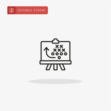 Sunum simgesi vektörü. Sunum için sunum simgesi.