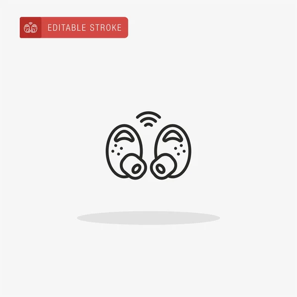 Vecteur Icône Écouteurs Icône Écouteurs Pour Présentation — Image vectorielle