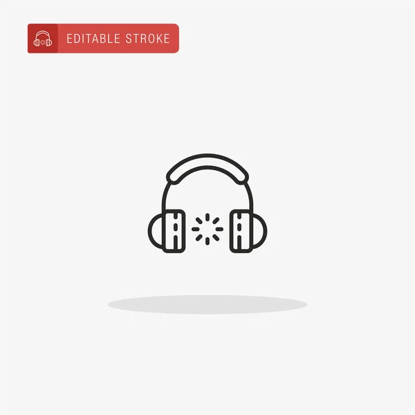 Headphones Icon Vector Headphones Icon Presentation — Stock Vector