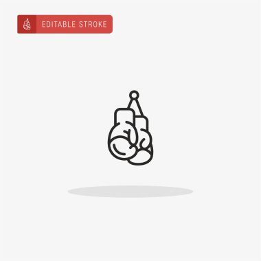 Eldiven simgesi vektörü. Sunum için eldiven simgesi.