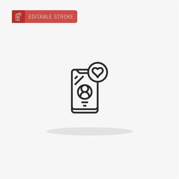 Smartphone Icon Vector Pictograma Smartphone Pentru Prezentare — Vector de stoc