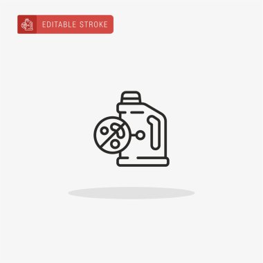 Çamaşır suyu ikonu vektörü. Sunum için çamaşır suyu simgesi.