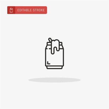 Bira ikonu vektörü. Sunum için bira simgesi.