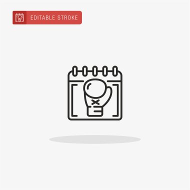 Boks eldiveni ikonu vektörü. Sunum için boks eldiveni simgesi.