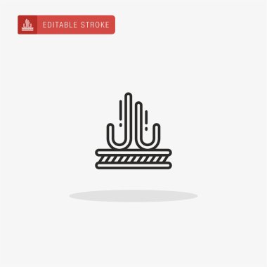 Rüzgâra dayanıklı Kumaş ikon vektörü. Sunum için rüzgar geçirmez Kumaş simgesi.