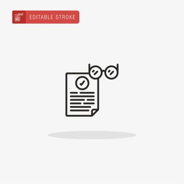 Sayfa simgesi vektörü. Sunum için sayfa simgesi.