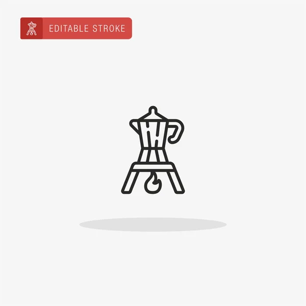 Moka Pot Icon Vektor Moka Pot Symbol Für Die Präsentation — Stockvektor