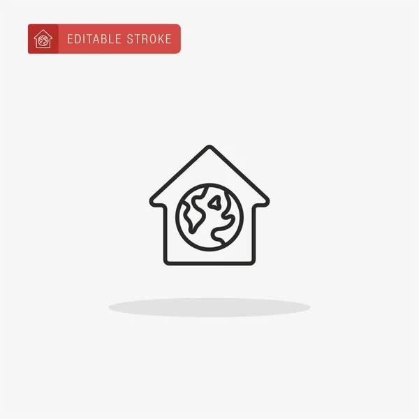 Home Icon Vector Thuis Pictogram Voor Presentatie — Stockvector