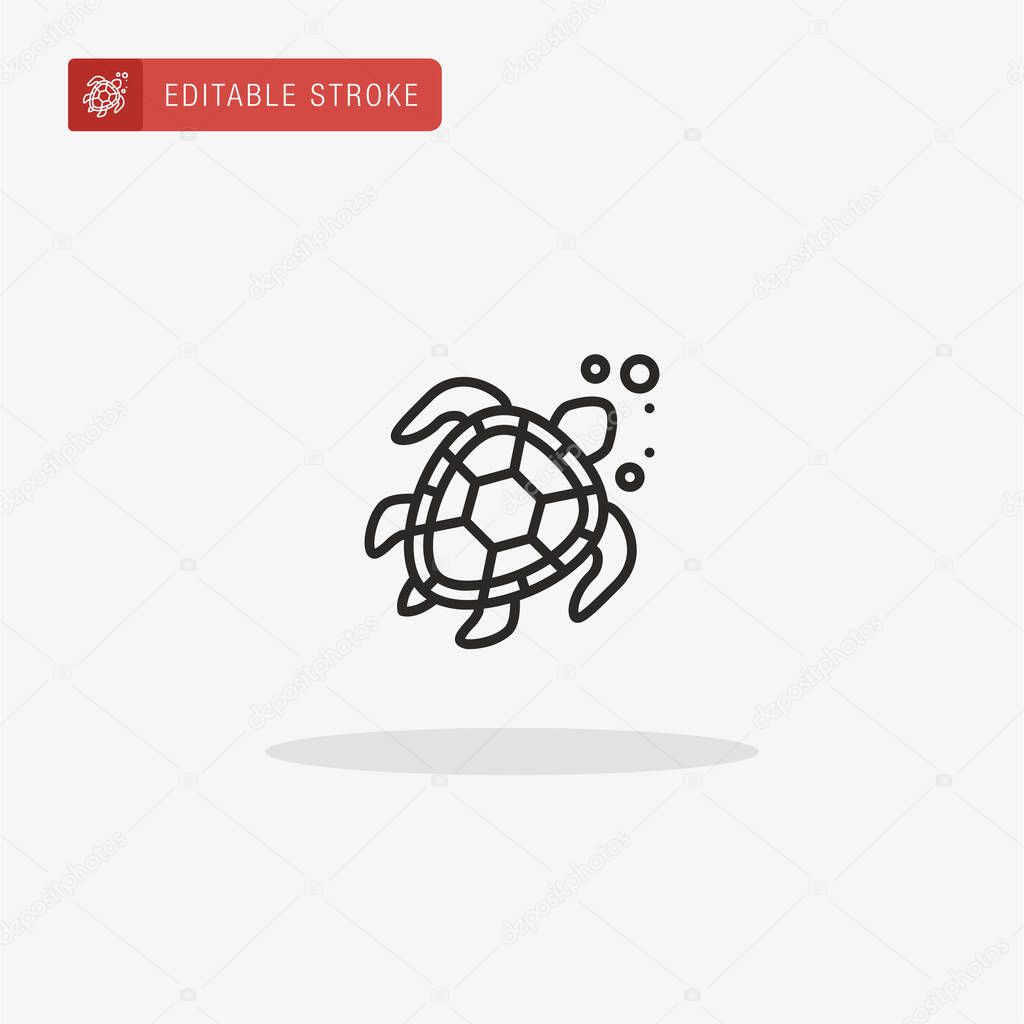 Turtle icon vector. Turtle icon for presentation.