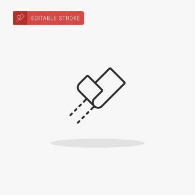 Dikiş simgesi vektörü. Sunum için dikiş simgesi.