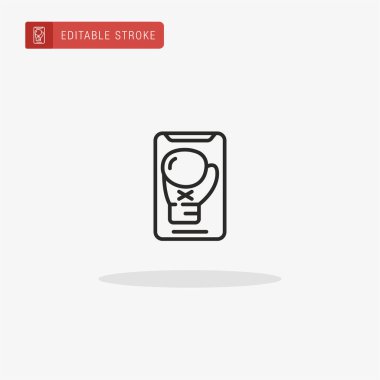 Mobil simge vektörü. Sunum için mobil simge.